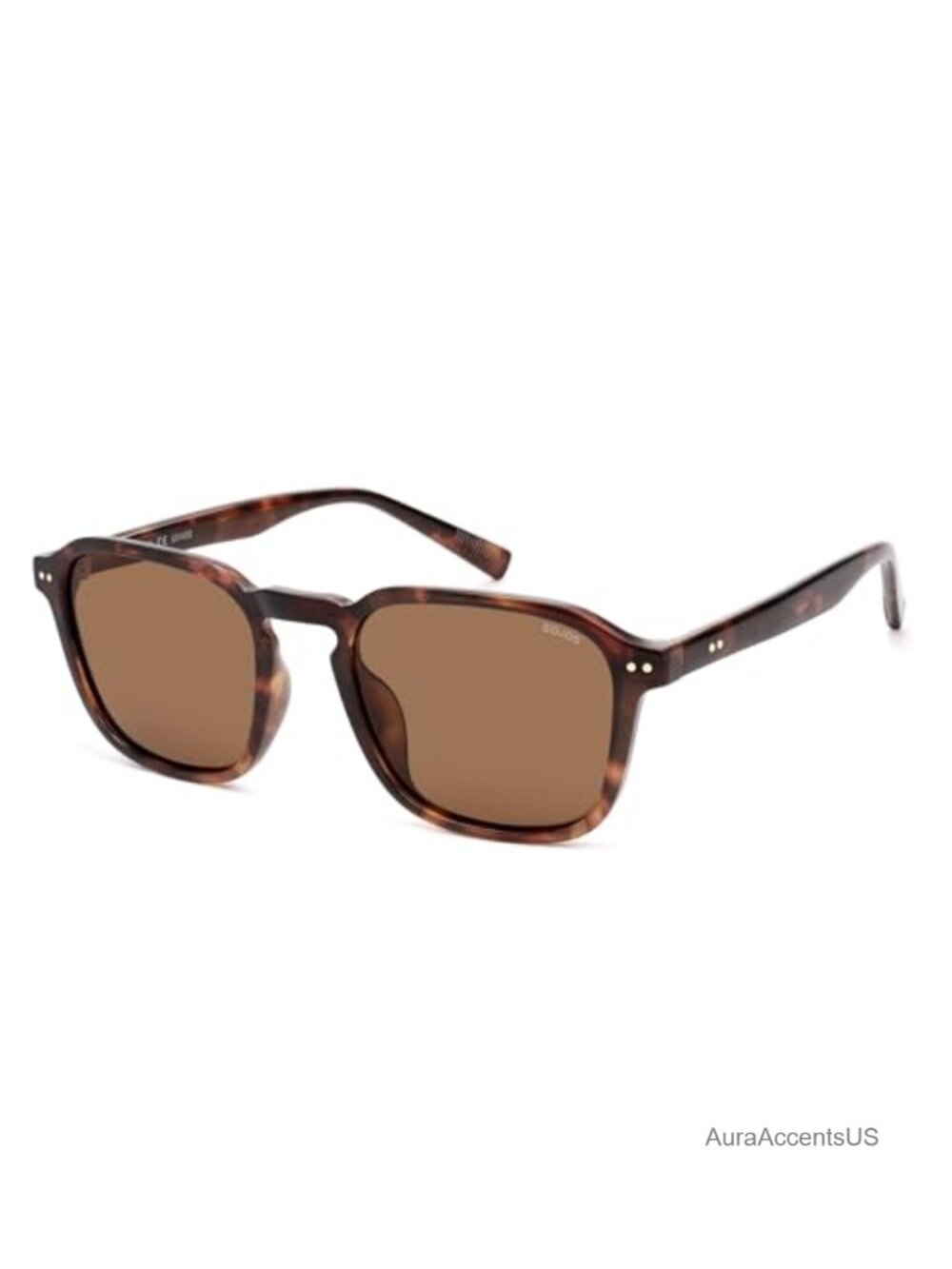 Polarized Square Sunglasses Retro TR90 Frame UV400 Protection Men's